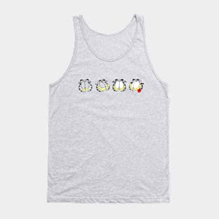 Many Faces of Orange Lasagna Cat Tank Top